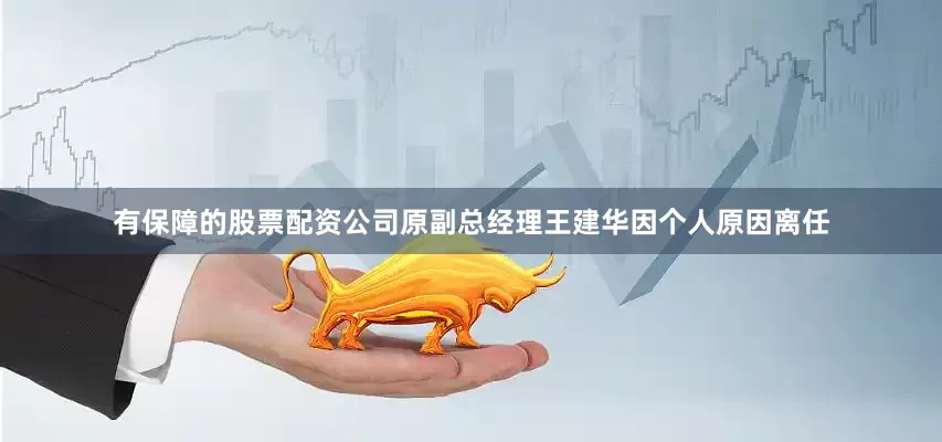 有保障的股票配资公司原副总经理王建华因个人原因离任