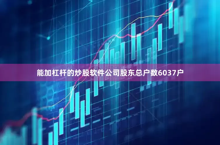 能加杠杆的炒股软件公司股东总户数6037户